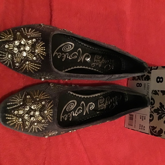 Naughty Monkey Labonge Gray Velvet StarRhinestone8 - Picture 3 of 3